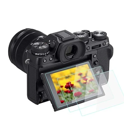 Afbeelding van Screenprotector compatibel voor Fujifilm X T2 T1 Camera, KOMET 9H gehard glas, anti bubbel, kras, vingerafdruk, ultra helder [3 pak]
