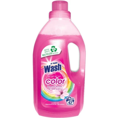 Afbeelding van 6x At Home Wasmiddel Color 42 Wasbeurten Kleur 1,5 liter
