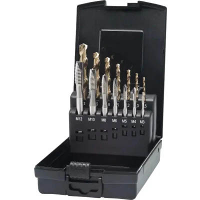Afbeelding van PHANTOM 292602000 UNI HSS E machinetappenset DIN 371/6 22.200/22.201 (M3 M12) + 11.500 (2,5 10,2)