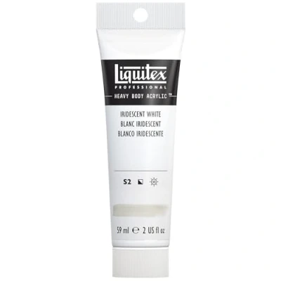Afbeelding van Liquitex 1045238 Professional Heavy Body acrylverf in kunstenaarskwaliteit met uitstekende lichtechtheid en boterachtige consistentie, 59ml Tube, Iridescent White