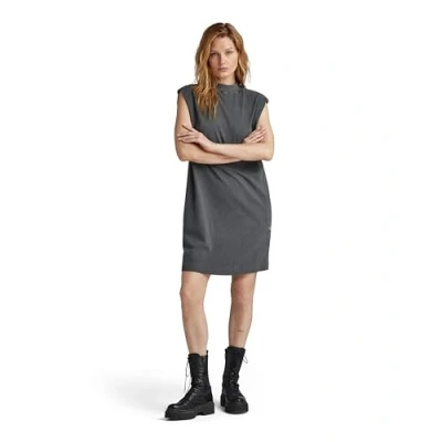 Afbeelding van G Star Riveted Loose Jerseyjurk, Dames, Maat: XL, Grey asphalt gd