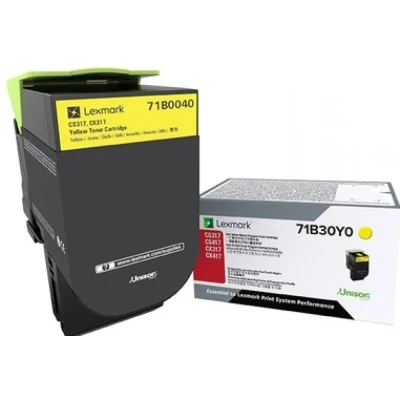 Afbeelding van Lexmark 71B0040 tonercartridge Origineel Geel 1 stuk(s)