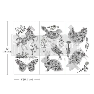 Afbeelding van Redesign Decor Transfer Scribbled Animals