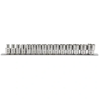 Afbeelding van Draper 16496 1/2 inch vierkante aandrijving metrisch 15 delige socket set