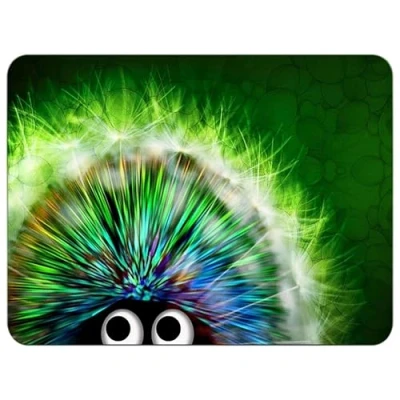 Afbeelding van Silent Monsters Muismat Grootte S (36 x 25 cm), Mouse Pad Design: Groen Egel, Laser Besnoeiing Rand, voor Bureau en Gaming, Mousepad Antislip rubberen basis