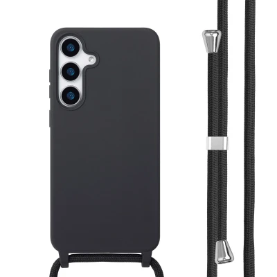 Afbeelding van Samsung Galaxy S25 Plus Hoesje Siliconen en TPU (zacht) imoshion Softcase/Backcover Zwart Telefoonhoesje Black Friday Deals