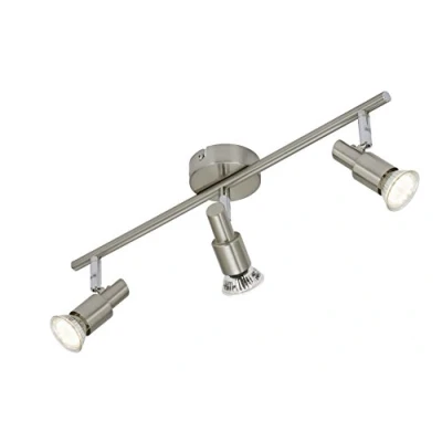 Afbeelding van Briloner Leuchten 2907 032 A+, plafondspot, LED lamp, plafondlamp, spots, woonkamerlamp, metaal, 3 W, mat nikkel, 47,5 x 8 12 cm