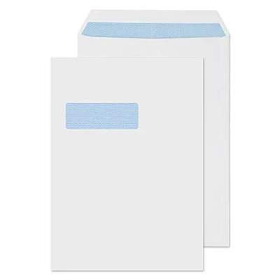 Afbeelding van Blake Purely Everyday C4 324 x 229 mm 100 gsm Pocket Self Seal Window Envelopes (13892) White Pack van 250