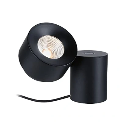 Afbeelding van Paulmann 79776 LED tafellamp Puric Pane 3 Step Dim incl. 1x3 watt dimbaar zwart, metaal kunststof 2700 K