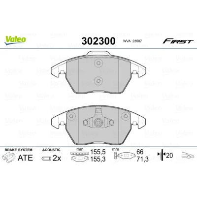 Afbeelding van Valeo Remblokset 302300