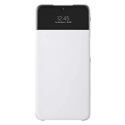 Afbeelding van Samsung Galaxy A32 (5G) Hoesje Kunststof Bookcase Wit Telefoonhoesje