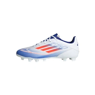 Afbeelding van adidas Performance F50 CLUB FXG Voetbalschoenen met Kunststof noppen, Heren, Maat: 44 2/3, Footwear white/solar red/lucid blue
