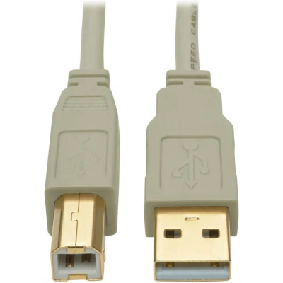 Afbeelding van Tripp Lite U022 010 BE USB 2.0 A/B Cable (M/M), Beige, 10 ft. TrippLite
