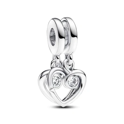 Afbeelding van Pandora ME 793232C01 Forever &amp; Always Splittable Dangle Charm Bedel inStock horloge Zilverkleur