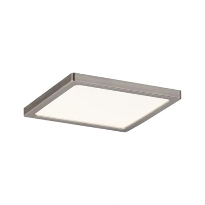 Afbeelding van Paulmann 92940 LED paneel Areo vierkant incl. 1x8 watt IP44 dimbaar plafondlamp nikkel mat kunststof woonkamerlamp 3000 K