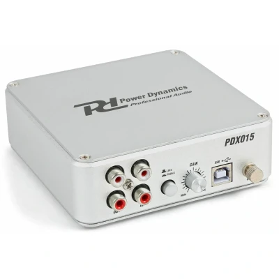 Afbeelding van Power Dynamics PDX015 LP&#039;s digitaliseren Phono USB Voorversterker