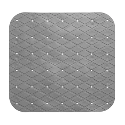 Afbeelding van 5Five Badmat grijs anti slip 50 x cm Badmatjes