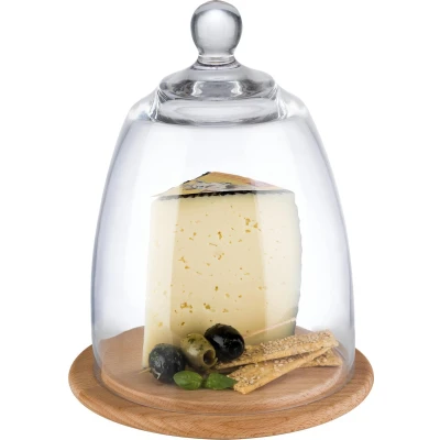 Afbeelding van APS serveerplank met glazen cloche 185mm