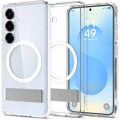 Afbeelding van Ultra Hybrid S MagFit Samsung Galaxy S25 Plus Hoesje Back Cover Wit