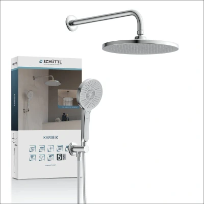 Afbeelding van SCHÜTTE KARIBIK Complete Doucheset Chroom/Lichtgrijs