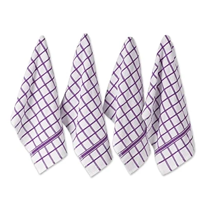 Afbeelding van DII theedoeken van katoenen badstof, 40,6 x 66 cm, 4 stuks, machinewasbaar en zeer absorberend