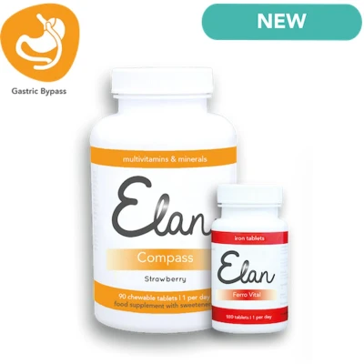 Afbeelding van Gastric Bypass WLS Multivitaminen Elan Compass kauwtabletten 90 inclusief gratis Ferro Vital tabletten