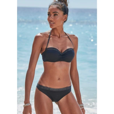 Afbeelding van Jette Joop Beugelbikini in bandeaumodel met glinsterende inzetten