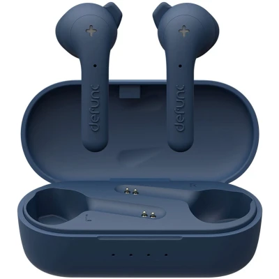 Afbeelding van Defunc True Basic draadloze oordopjes Bluetooth oortjes Donkerblauw Kunststof