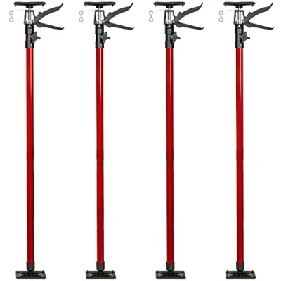 Afbeelding van tectake 402401 4 plafondsteunen 115 290cm diverse kleuren rood