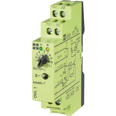 Afbeelding van tele OVL1 24 V/AC/DC 0 10 V Koppelrelais V/DC, V/AC 5 A 1x wisselcontact 1 stuk(s)