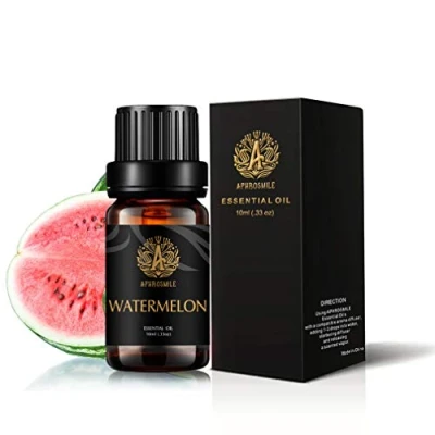 Afbeelding van Watermeloen etherische olie voor diffuser, therapeutische kwaliteit geurende olie, 100% pure aromatherapie geur luchtbevochtiger 0.33oz 10ml