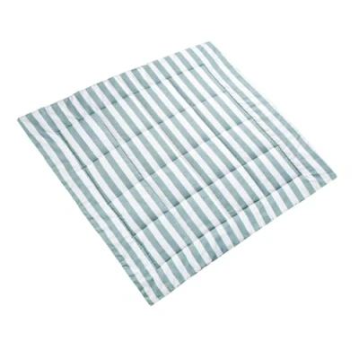 Afbeelding van molis&amp;co speelmat voor baby&#039;s, 120 x cm, extra dikke zachte van 5 cm pasgeborenen in stijlvol uniseks design, 100% katoen (Oeko TEX), machinewasbaar, popcornstrepen