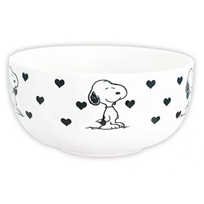 Afbeelding van United Labels De Peanuts mueslikom Snoopy harten, kom, van aardewerk, 500 ml, alle vrienden