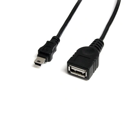 Afbeelding van StarTech.com 30 cm mini USB 2.0 kabel A naar B F/M