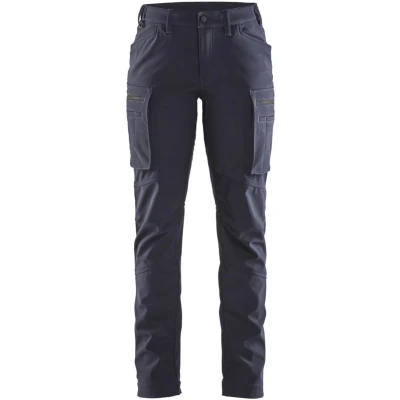 Afbeelding van Blaklader 7177 2513 Dames softshell service winterwerkbroek Donker marineblauw