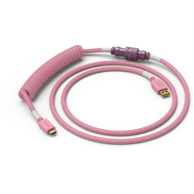 Afbeelding van Glorious PC Gaming Race Coiled Roze 1,37 m USB Type A, C