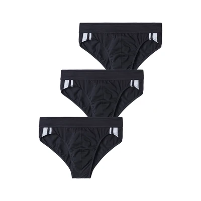 Afbeelding van Schiesser Herenslips 3P 95 5 Stretch Rio Slip Zwart katoen 4XL Heren