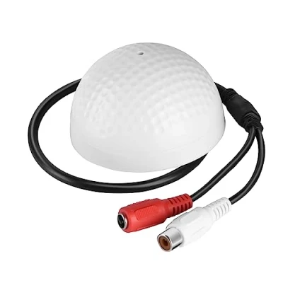 Afbeelding van Microfoon Mic Audio Pickup Apparaat voor Beveiligingscamera, 100 Vierkante Meter Breed Bereik Hoge Gevoelige Surveillance CCTV Beveiliging