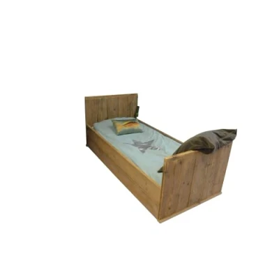 Afbeelding van Wood4you Eenpersoonsbed steigerhout Luuk 206Lx70Hx97D cm