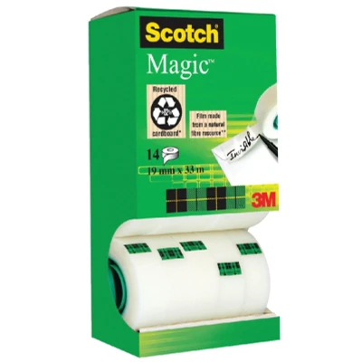 Afbeelding van Plakband Scotch Magic 810 19mmx33m onzichtbaar mat 12+2 gratis