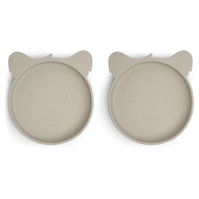 Afbeelding van Nuuroo Siliconen bord Akila Koala 2 stuks, Cobble stone