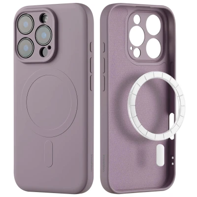 Afbeelding van Apple iPhone 16 Pro Max MagSafe Hoesje Siliconen en TPU (zacht) imoshion Softcase/Backcover Paars Telefoonhoesje