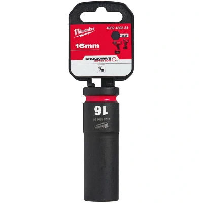 Afbeelding van Milwaukee Accessoires SHOCKWAVE Krachtdop 1/2&quot; lang 16 mm 1 stuk 4932480334