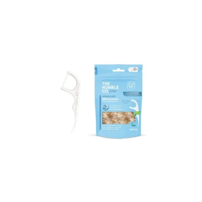 Afbeelding van The Humble Co. Tandenflossers PRO Advanced Fluor 40 Stuks