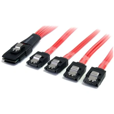Afbeelding van Startech.com SCSI SFF 8087 naar 4 x SATA kabel, 50 cm