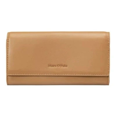 Afbeelding van Marc O&#039;Polo Leren Portemonnee Jessie Combi Wallet True Camel Lichtbruin