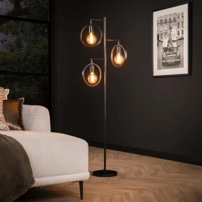Afbeelding van Hoyz Vloerlamp Ring 3 Lampen Charcoal