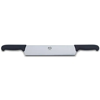 Afbeelding van Victorinox, 6.1203.30, Swiss Classic, Käsemesser, Extra scharfe Klinge, mit geradem Schliff, robuster Kunststoff Griff, Schwarz, Made in Switzerland, Spülmaschinengeeignet