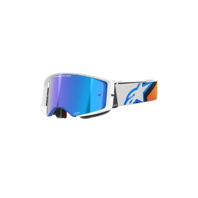 Afbeelding van Alpinestars Supertech Corp Crossbril Blauw / Oranje (Lens: Spiegel Blauw)