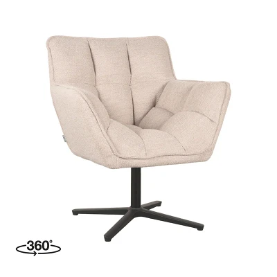 Afbeelding van LABEL51 Fauteuil Ian Naturel Boucle Majorr